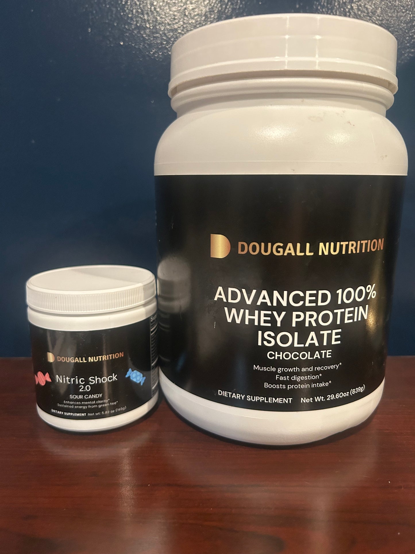 Nitric Shock 2.0 (Sour Candy) & Advanced 100% Whey Protein (Chocolate) Bundle