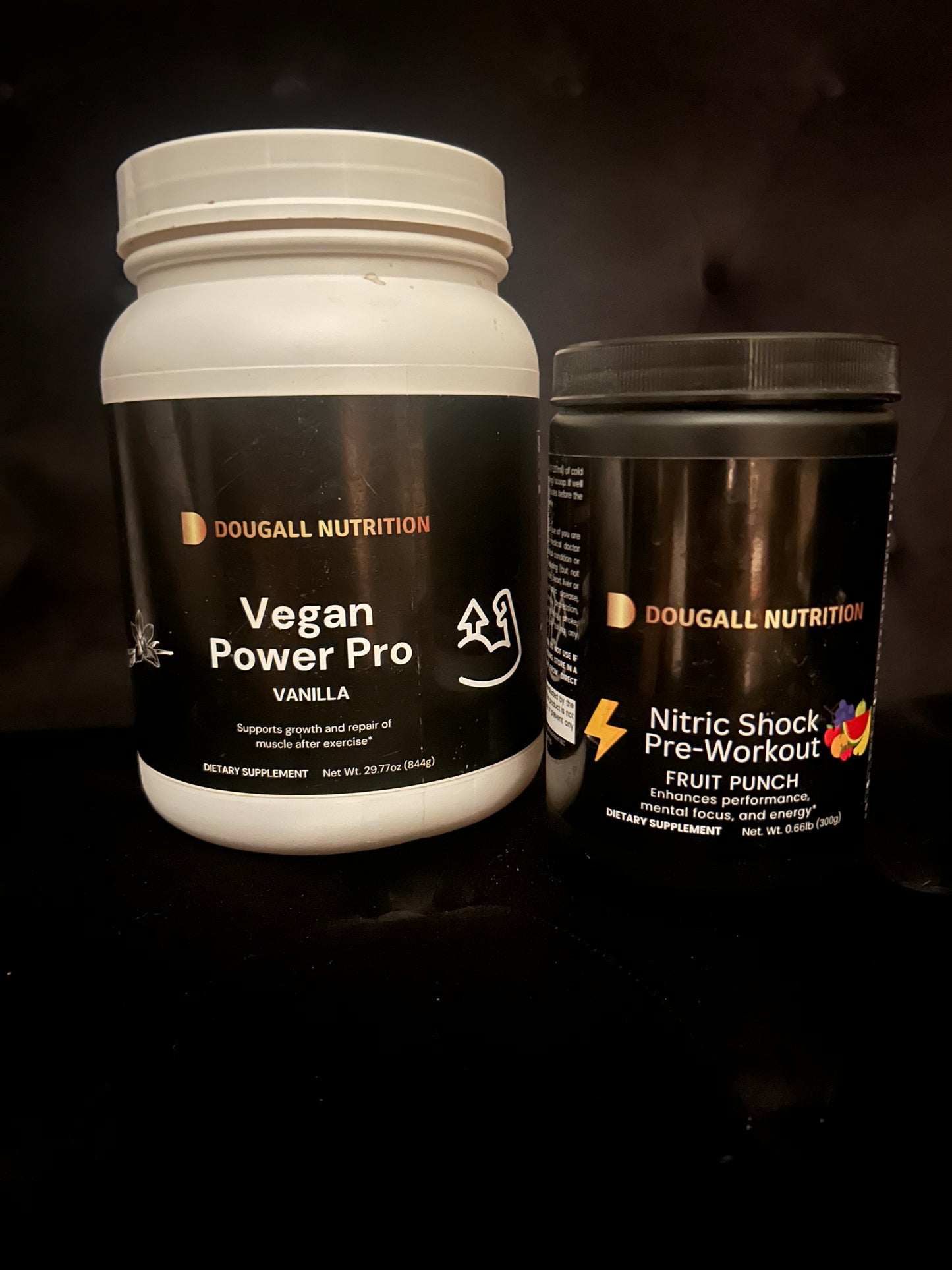 Vegan Power (Vanilla) & Nitric Shock Pre-Workout Bundle