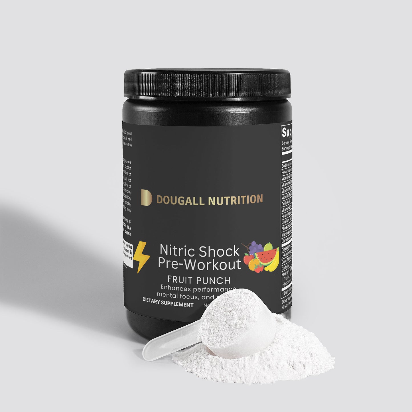 Nitric Shock Pre-Workout Powder (Fruit Punch)