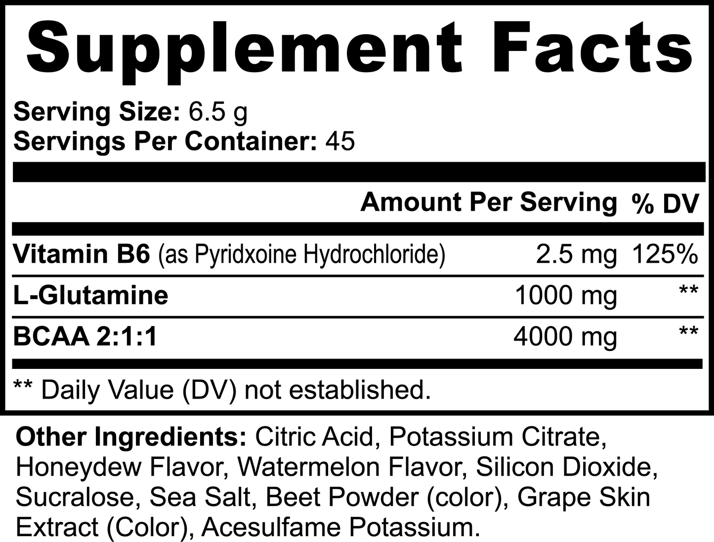 BCAA  (Honeydew/Watermelon)