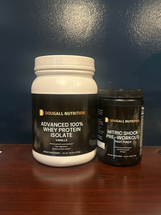 Vanilla Whey Protein & Nitric Shock Pre-Workout Bundle
